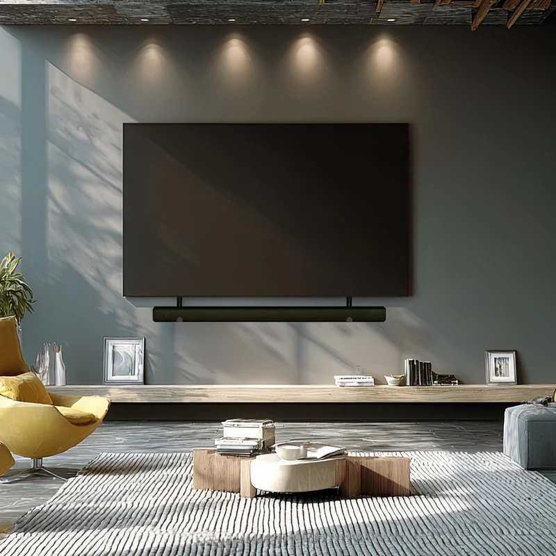 Maclean MC-914 Universal Soundbar Mount Speaker Holder Mounting Under TV up to 15kg VESA Space Saving