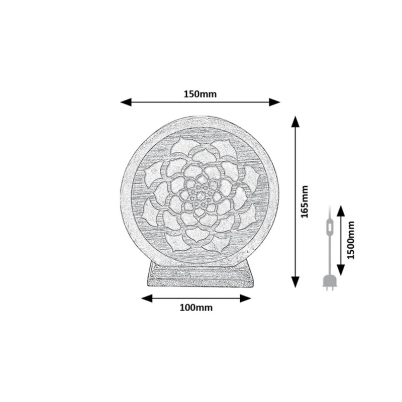Rabalux salt lamp, E14 thread, orange, IP20, Mandali