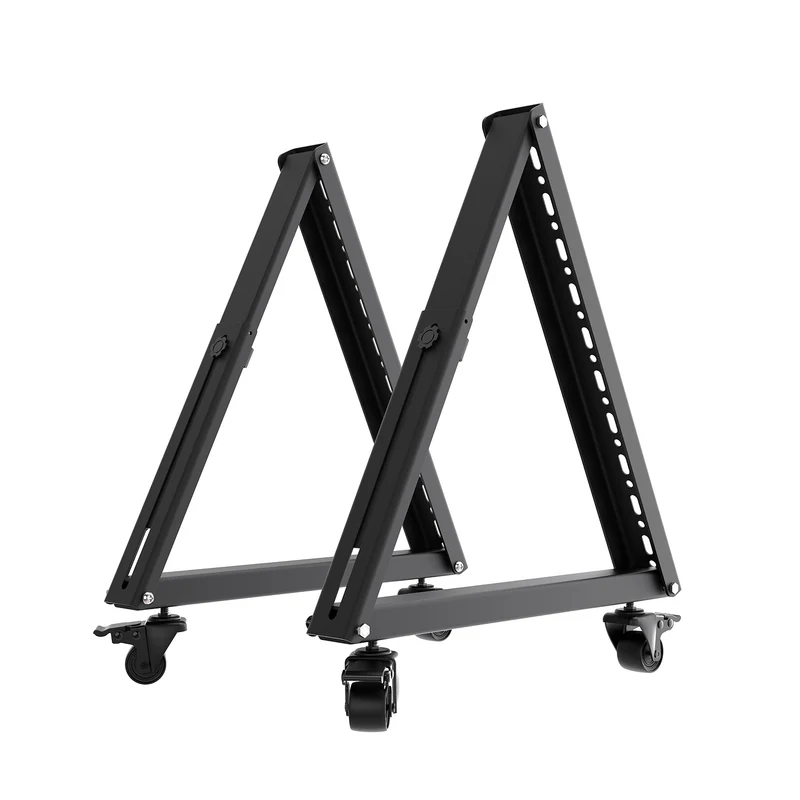 Maclean TV Cart / Floor Stand, 37–80", max. VESA 800x400, max. 75 kg, mobile, wheel lock, MC-183