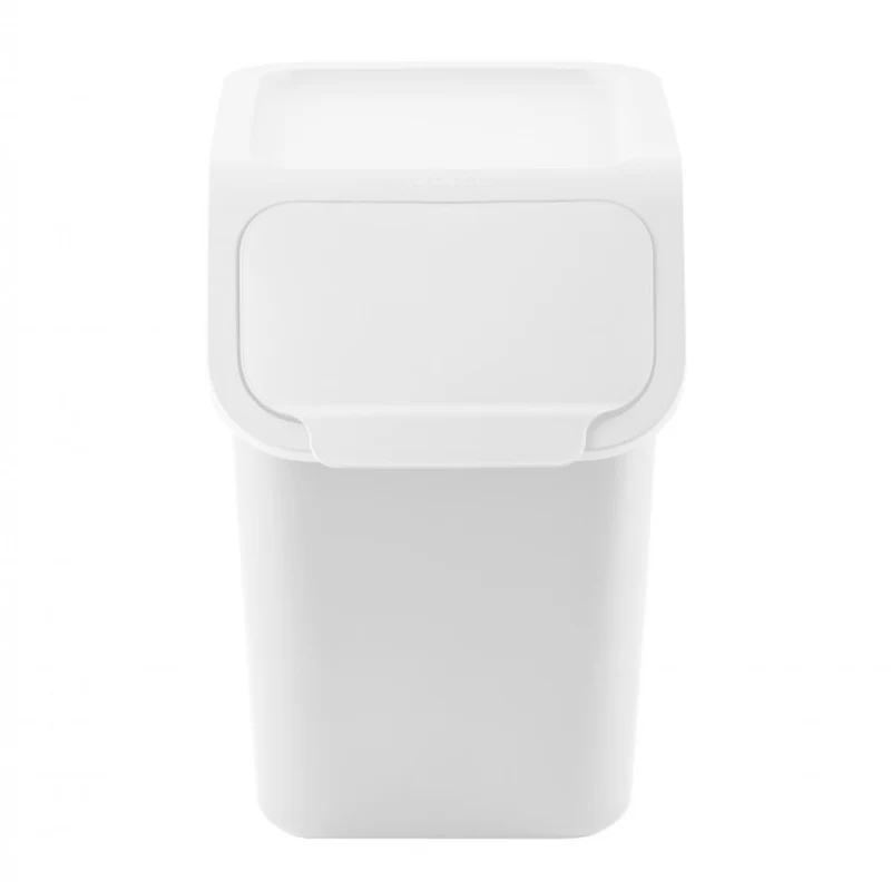 Practic, recycling garbage can, 25 liters, white, Bini 10100310
