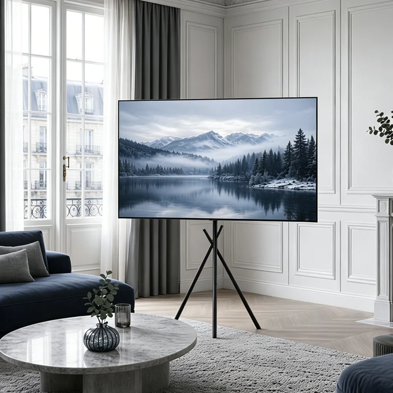 Maclean TV Floor Stand/Mount, 27–55", max. VESA 200x200, max. 60 kg, MC-181 B