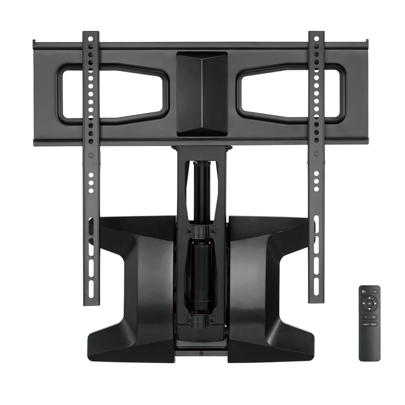 Maclean MC-891 Electric TV Wall Mount Bracket Remote 37''-70" VESA 35kg Over Fireplace Pull Down TV Holder EU plug