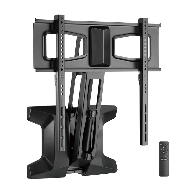 Maclean MC-891 Electric TV Wall Mount Bracket Remote 37''-70" VESA 35kg Over Fireplace Pull Down TV Holder EU plug