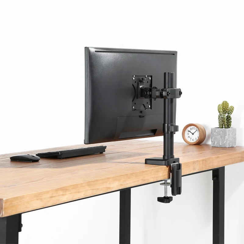 Maclean MC-983 LED LCD Monitor Pole Mount Bracket 8kg Holder Pipe Tube Diameter 28-60mm 17-32'' Screen