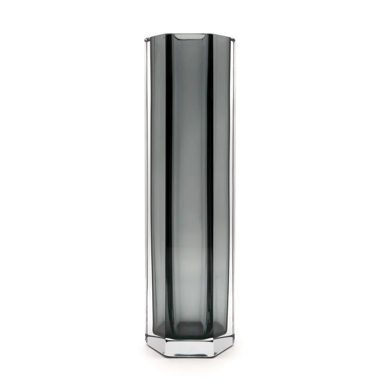 Murano Glass Vase HEXAGONAL XL by Alessandro Mandruzzato