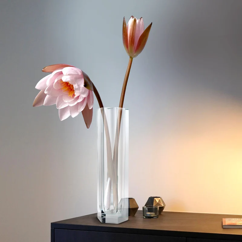Murano Glass Vase HEXAGONAL XL by Alessandro Mandruzzato