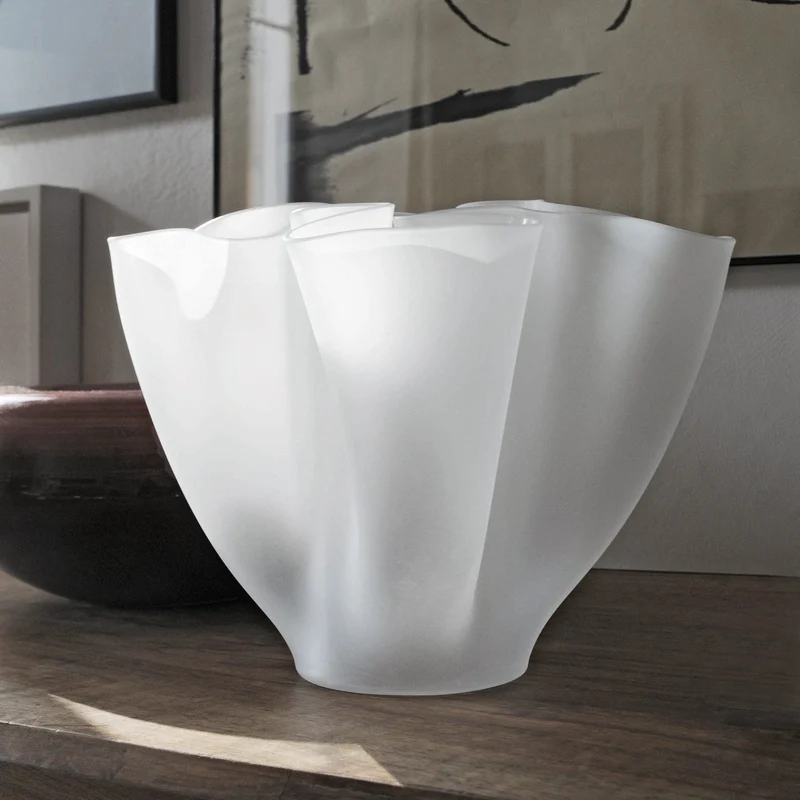 Glass Vase CARTOCCIO by Pietro Chiesa for FontanaArte