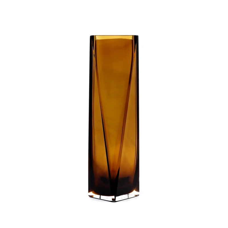 Murano Glass Vase TULIP XL Tobacco by Alessandro Mandruzzato