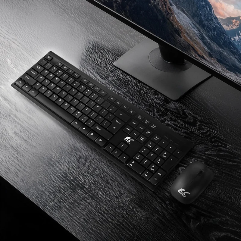 COMBO NanoRS wireless keyboard + mouse, RS580 + 2x AAA alkaline battery Varta Industrial