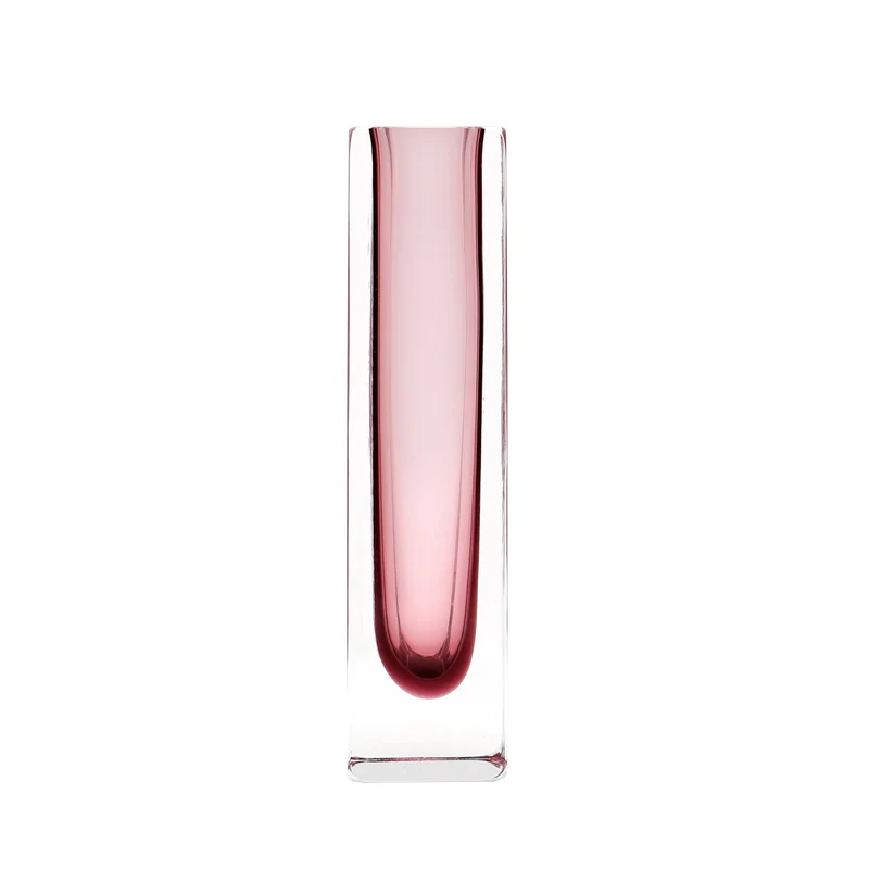 Murano Glass Vase SQUARE Amethyst by Alessandro Mandruzzato