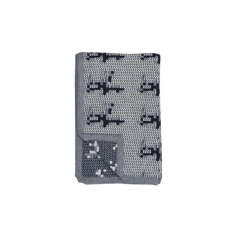 Wool Throw Blanket PUNTO PECORA Large by Studiocharlie for Lanificio Leo - Limited Edition