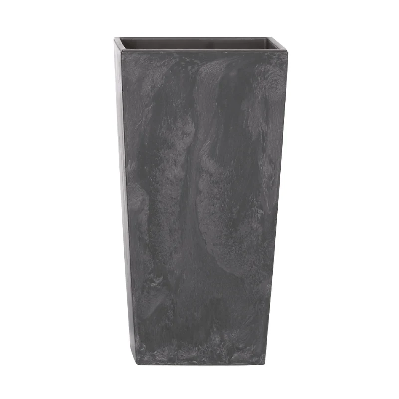 Flowerpot with an insert Urbi Square Effect DURS225E-S433 - anthracite