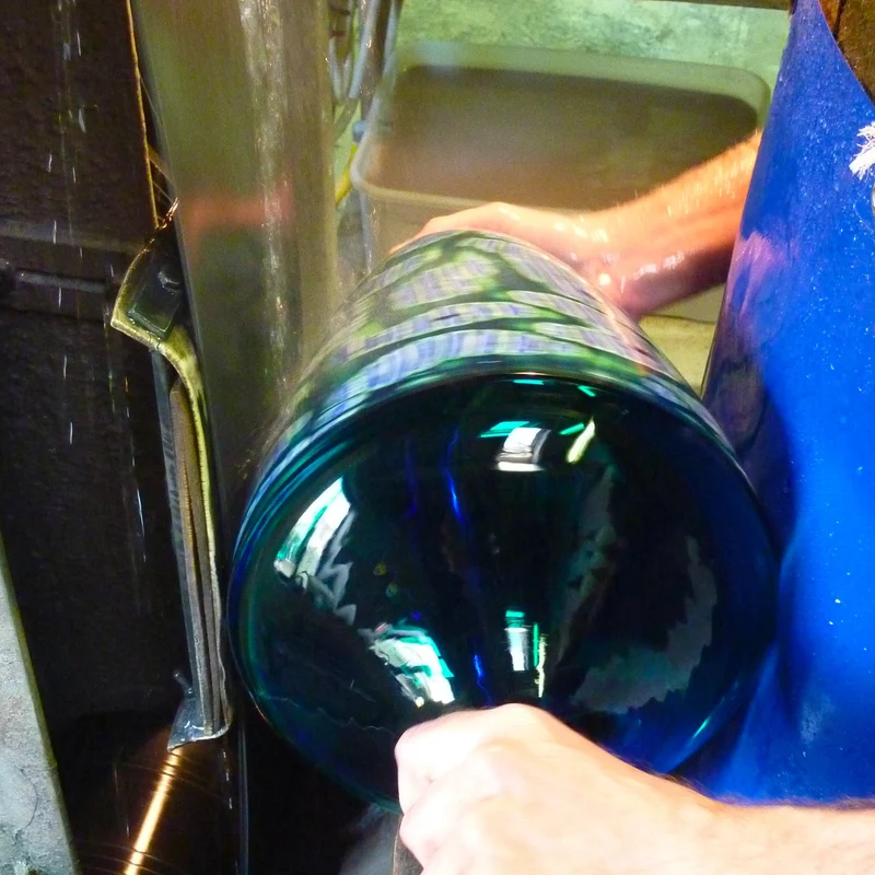 Blown Glass and Murrine Vase ACQUA by Panizzi Murano - Unique Piece