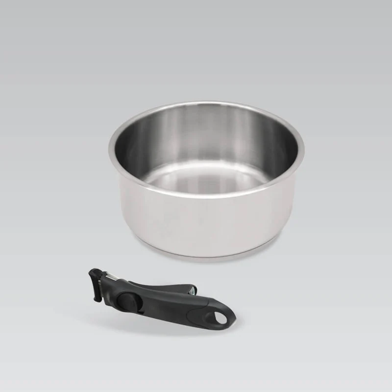 Set of 3 Maestro saucepans, detachable handle, 1.3 1.9 and 2.7l, MR-3531-5