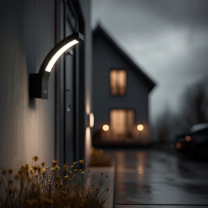 Maclean LED Facade Light, 800 lm, IP54, 10 W, natural white (4000 K), black, MCE343 B, 2 pieces