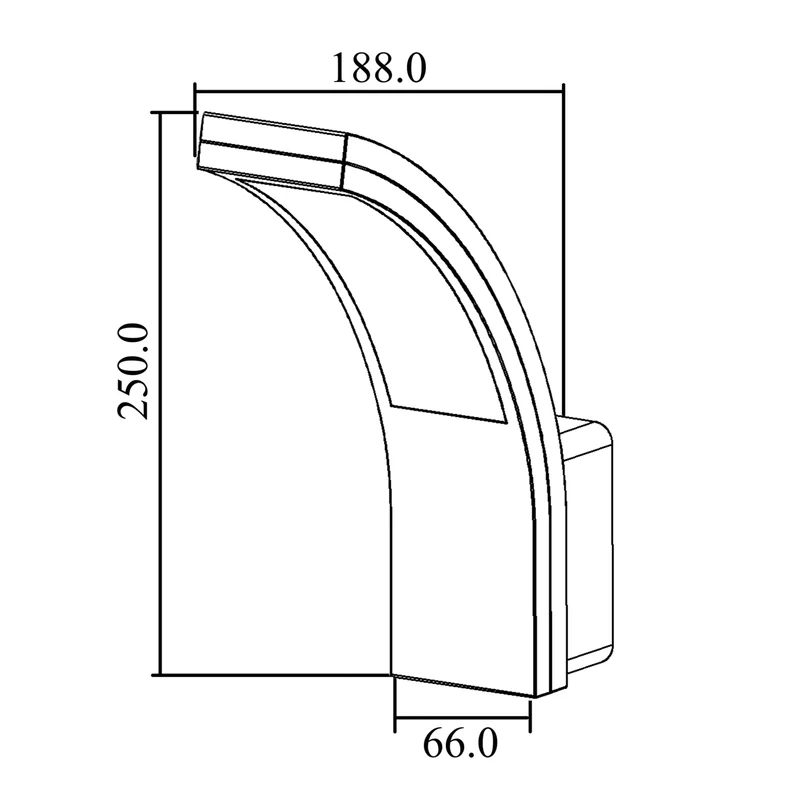 Maclean LED Facade Light, 800 lm, 10 W, natural white light (4000 K), gray, MCE343 GR, 2 pieces