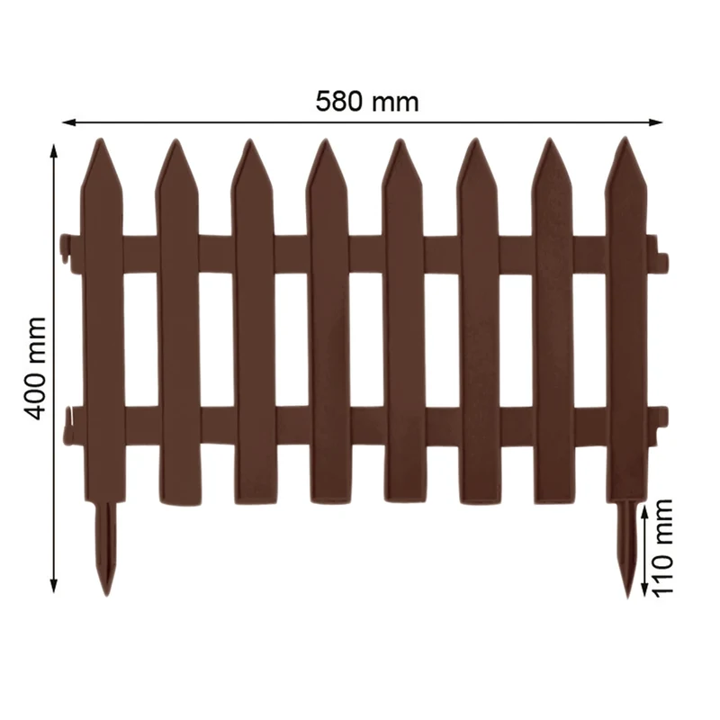 Garden Classic garden fence IP?SU2 R222 3.6m brown