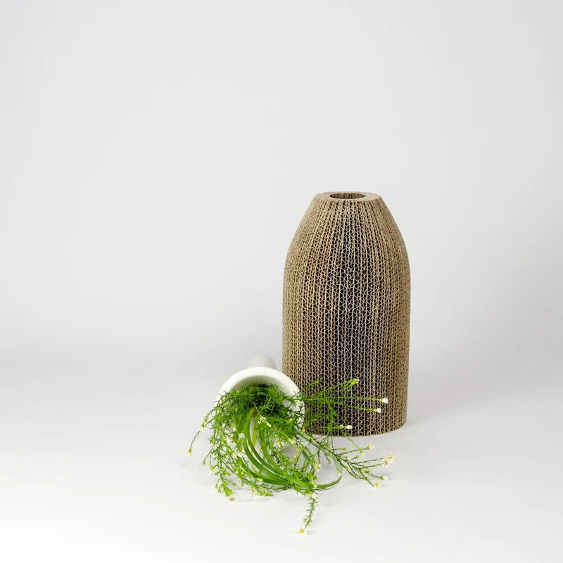 Cardboard & Marble Vase AVVOLTI Small