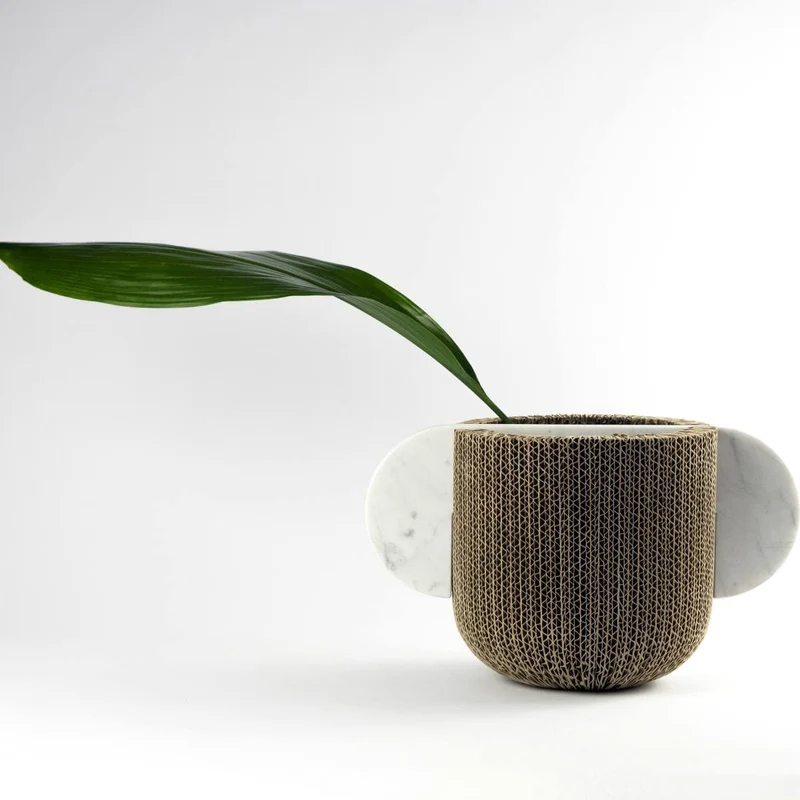 Cardboard & Marble Vase CONFINANTI Small