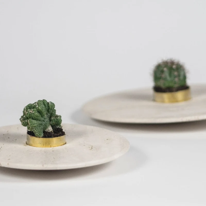 Marble & Brass Vase ORBITA Small