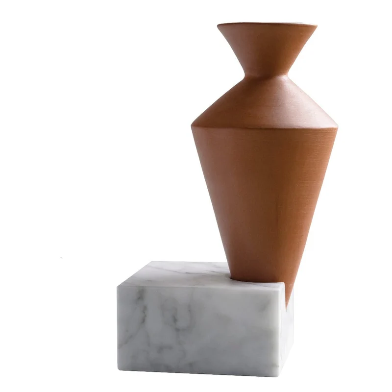 Terracotta Vase TRASCORSO Tall
