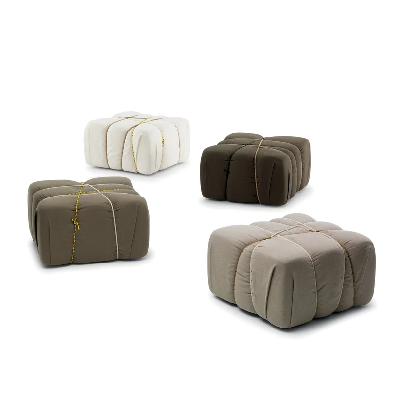 Padded Ottoman CHE PAKKO! by Marcantonio for Mogg