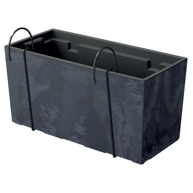 Urbi Case Concrete Effect DUC400EW-S433 - Flower Pot Hooks Insert Balcony Planter Box Indoor Outdoor UV Resistant