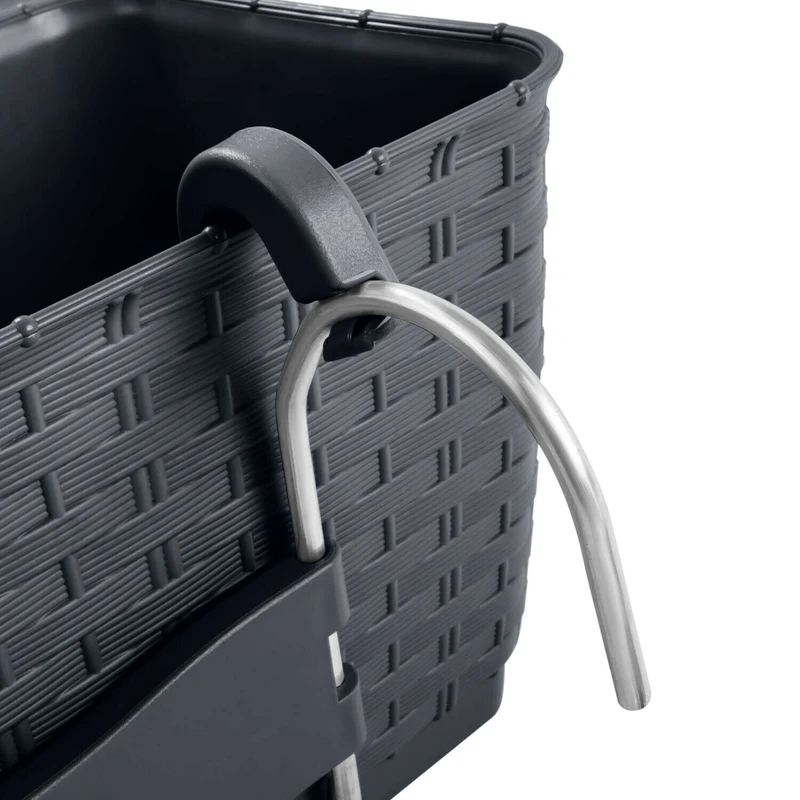 Prosperplast DRL400PW-S433Rectangular flowerpot with hooks Prosperplast Ratolla PW anthracite Rectangular