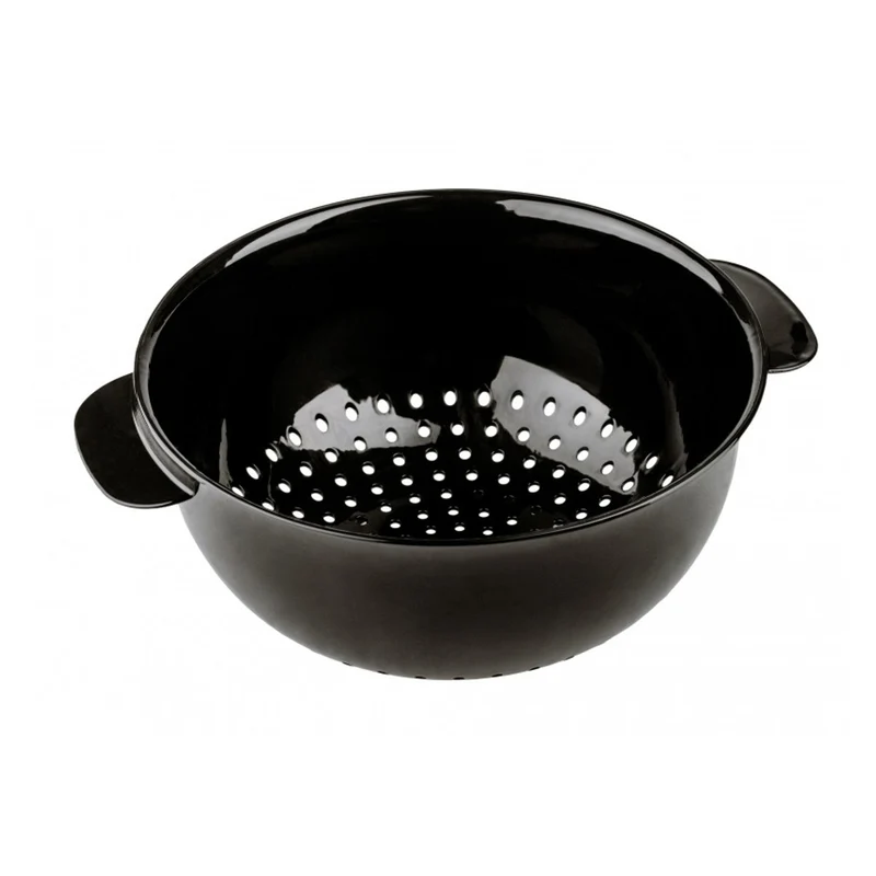 3L Cosmos Black Bowl Set with Lid & Colander - Practical Kitchen Essential (#10072199)