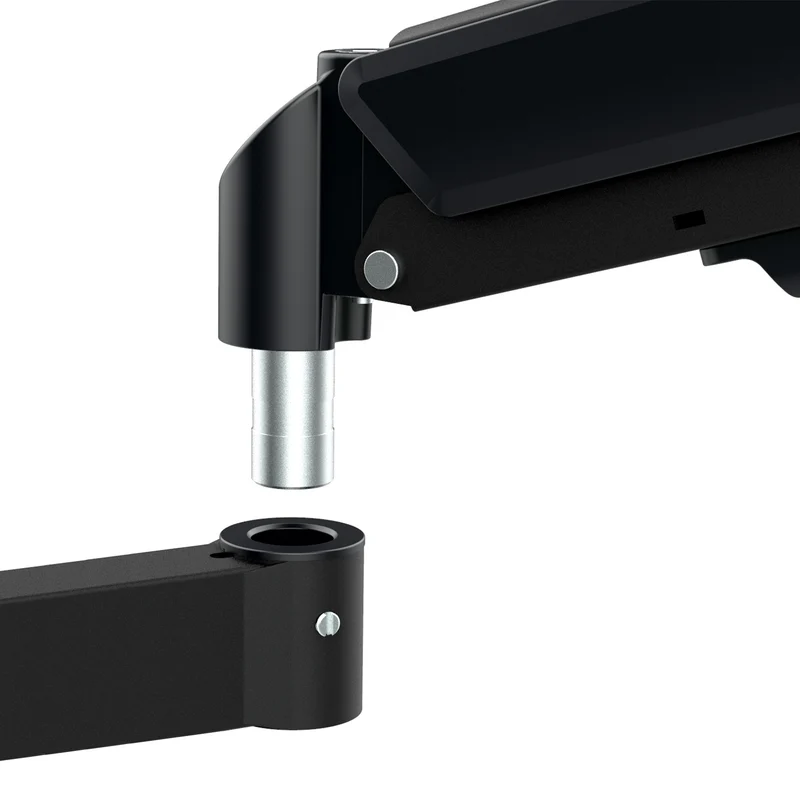 Maclean 3 monitor mount, gas spring, 17"-27", 2-8kg, black, MC-137