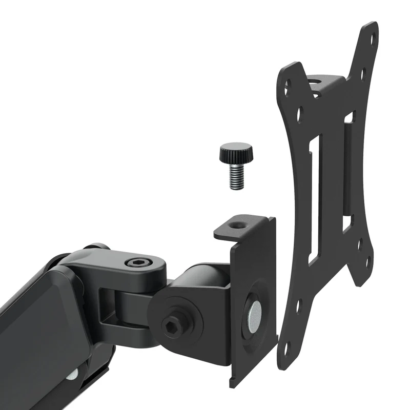 Maclean 3 monitor mount, gas spring, 17"-27", 2-8kg, black, MC-137
