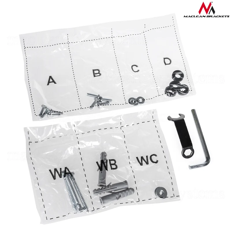 Maclean MC-740 TV Bracket Wall Mount Universal 30kg 13'' - 32" VESA LED Plasma LCD 30kg Easy Assembly