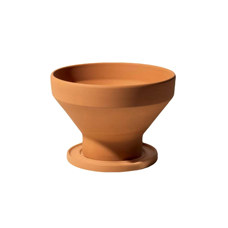 Stackable Terracotta Vase MIRA & PILA Set of Two by Giulio Iacchetti for Internoitaliano