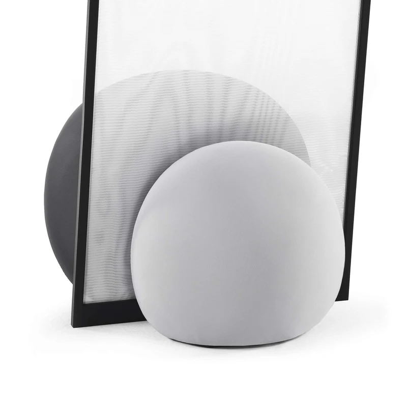 Metal Pouf and Screen REXALT by Alessandro Zambelli