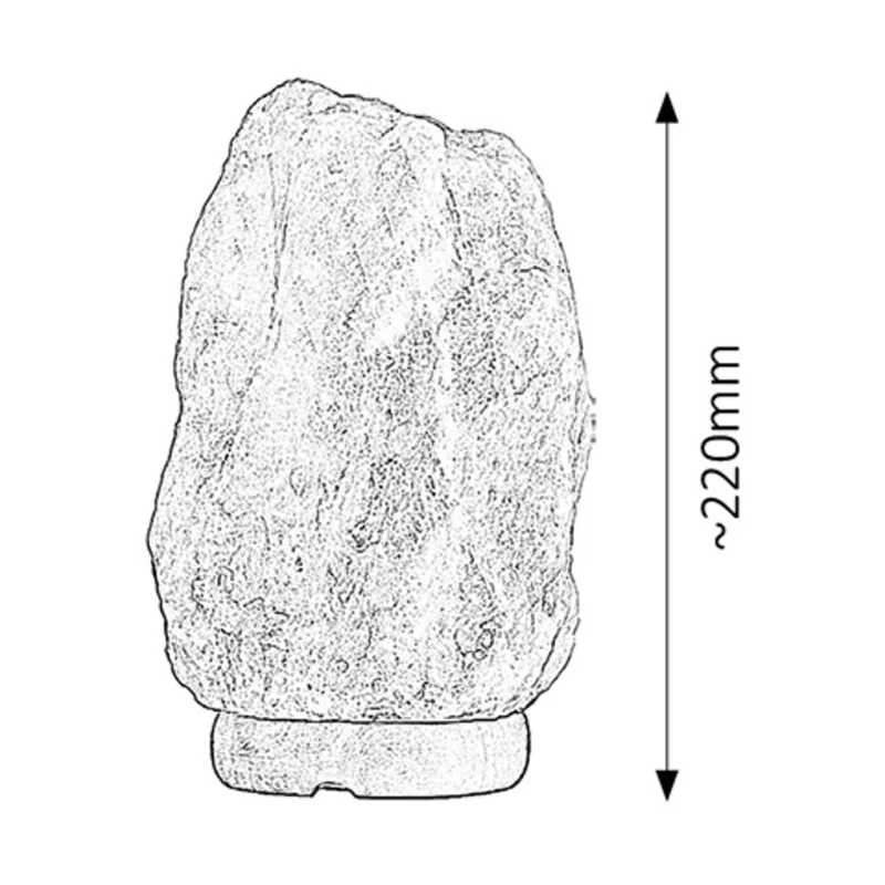 Rabalux Rock är en dekorativ saltlampa i medelhavsstil med en effekt p? 15W och E14-sockel.