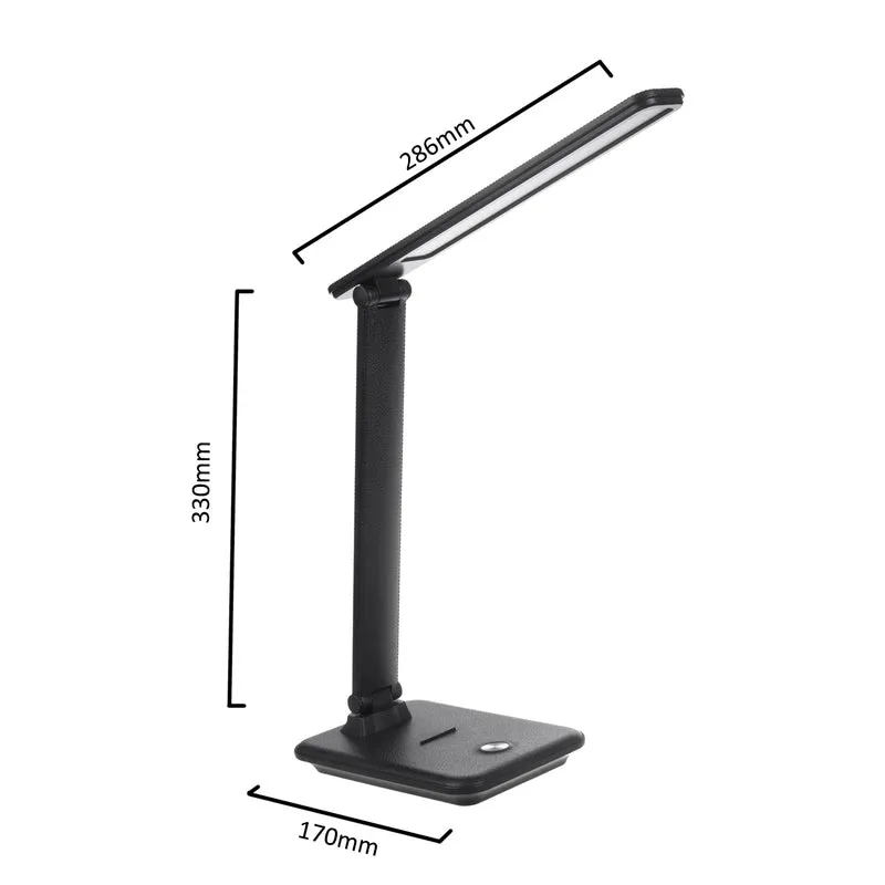 Maclean LED desk lamp, max. 9W, 220-240V AC, color changeable, dimmable, 450lm, MCE614 B