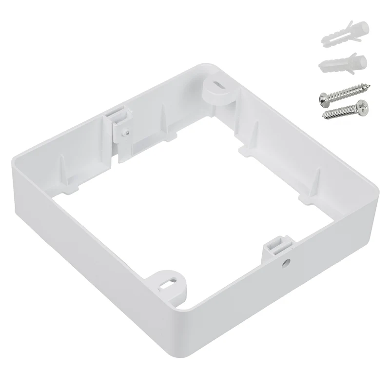 Maclean MCE374 S 5x LED ceiling panel, flush mounted SLIM, 18W, Neutral White 4000K, 170*170*26mm, 1800lm + Maclean MCE379 S 5 x surface adapter