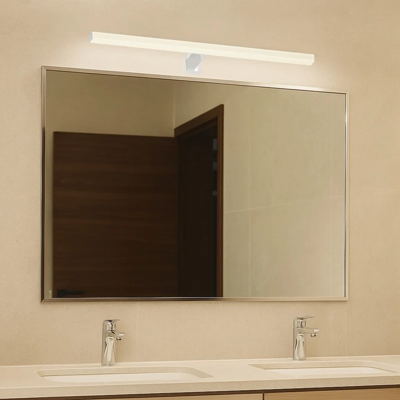 Rabalux bathroom light, 9W, natural white 4000K, IP44, chrome, Oliro
