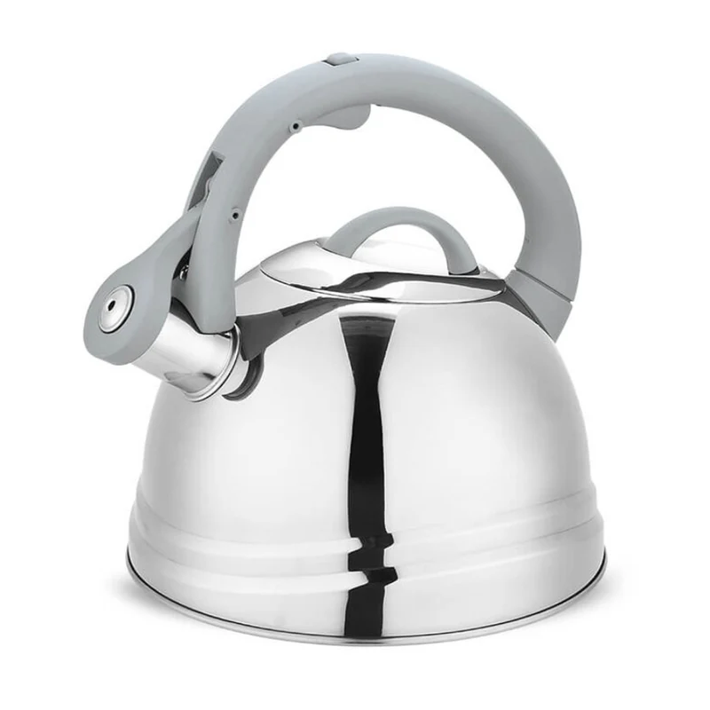 MAESTRO MR-1304 2.5L Classic Stove Kettle with Whistle for Induction Electric Gas Stove Plate Silver
