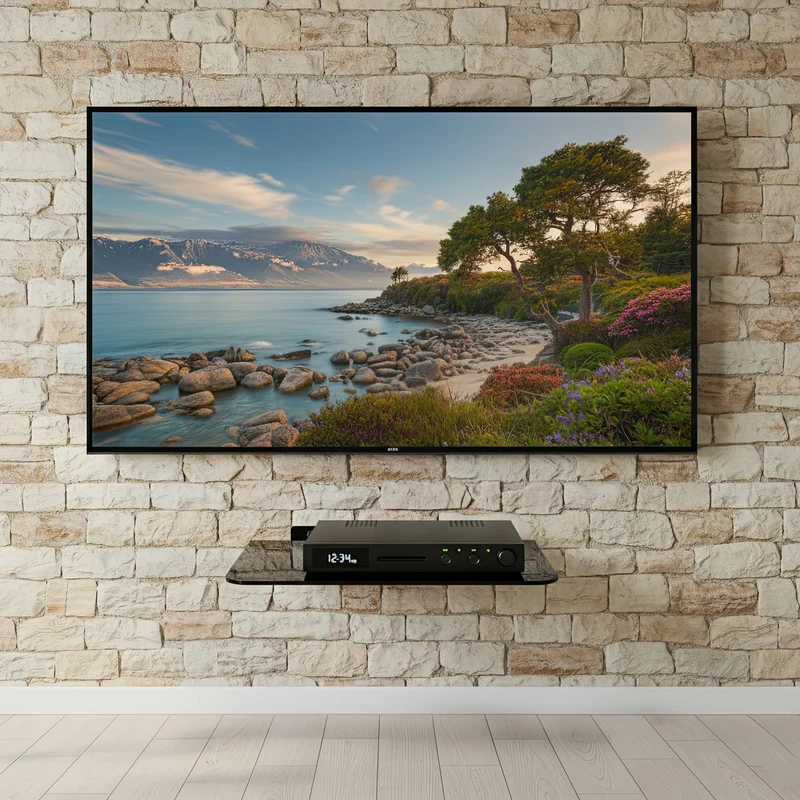 Maclean - MC-738 - A single shelf for DVD up to 10kg 350 x 250mm Black