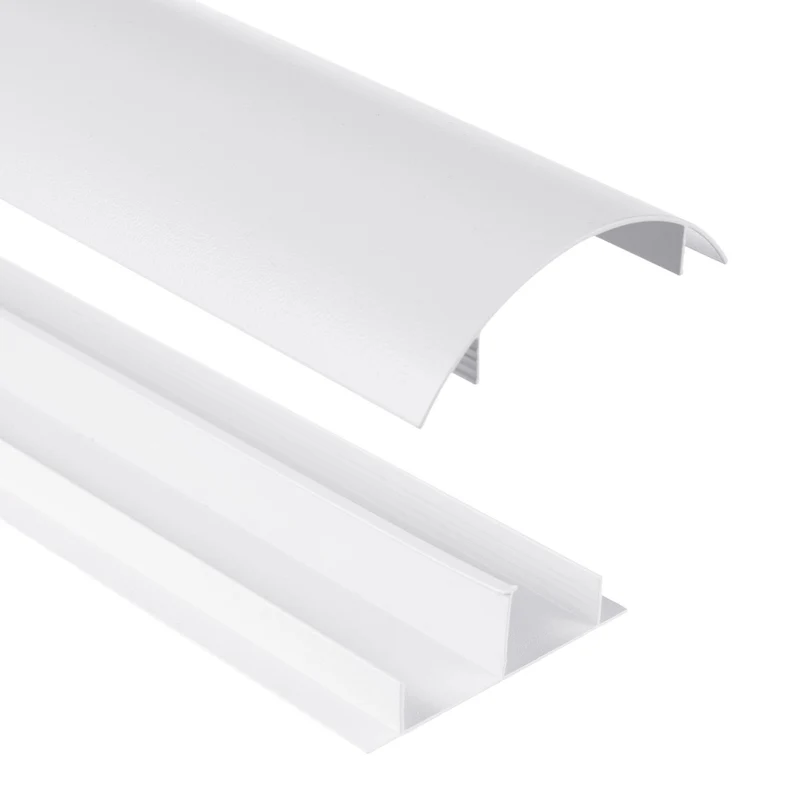 Maclean aluminum cable masking strip, 62x20x750mm, white, MC-814 W