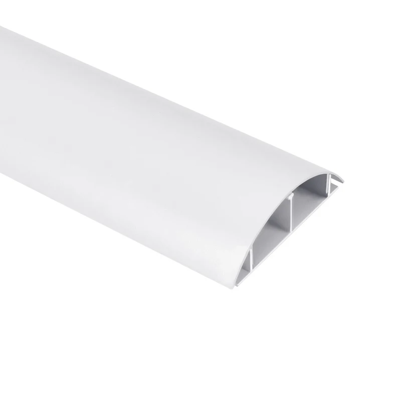 Maclean aluminum cable masking strip, 62x20x750mm, white, MC-814 W