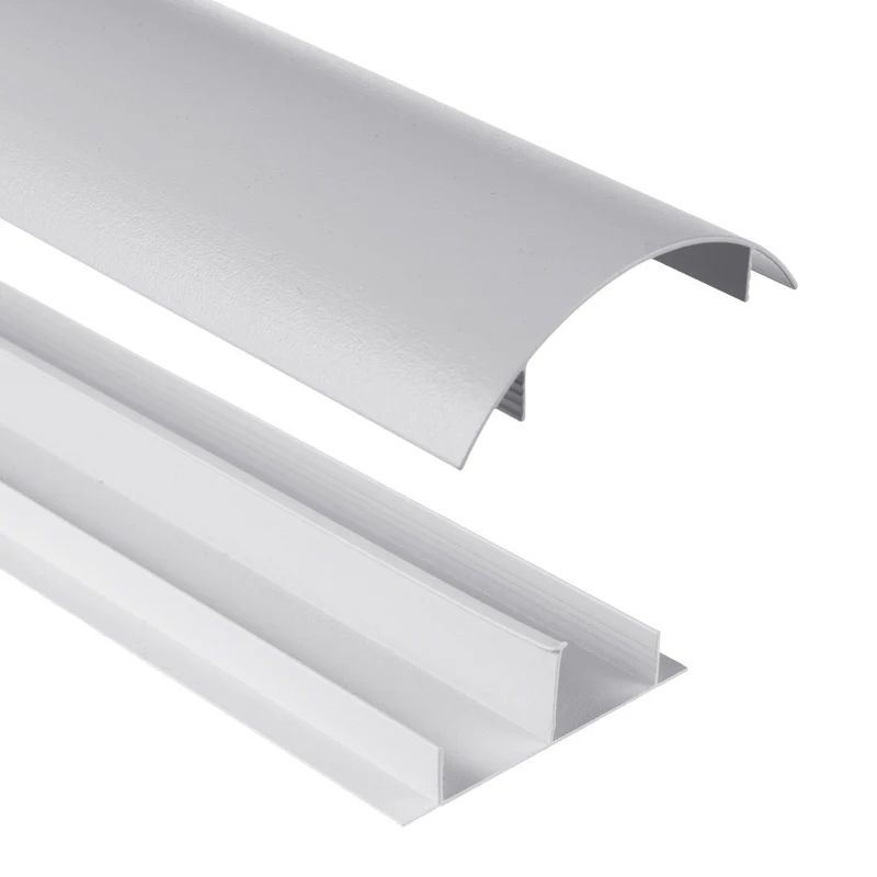 Maclean aluminum cable masking strip, 62x20x750mm, silver, MC-814 S