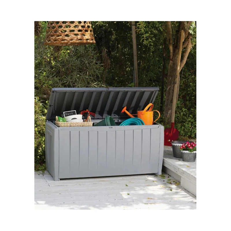 340L Keter Novel Garden Storage Chest Deck Box Large Capacity Handles