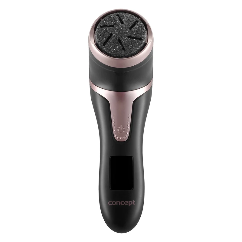 Concept PN3020 Electric Callus Remover with Vacuum LCD Display Waterproof 3 Replacement Heads 2 Speeds Feet Heel File Pedicure USB Rechargeable