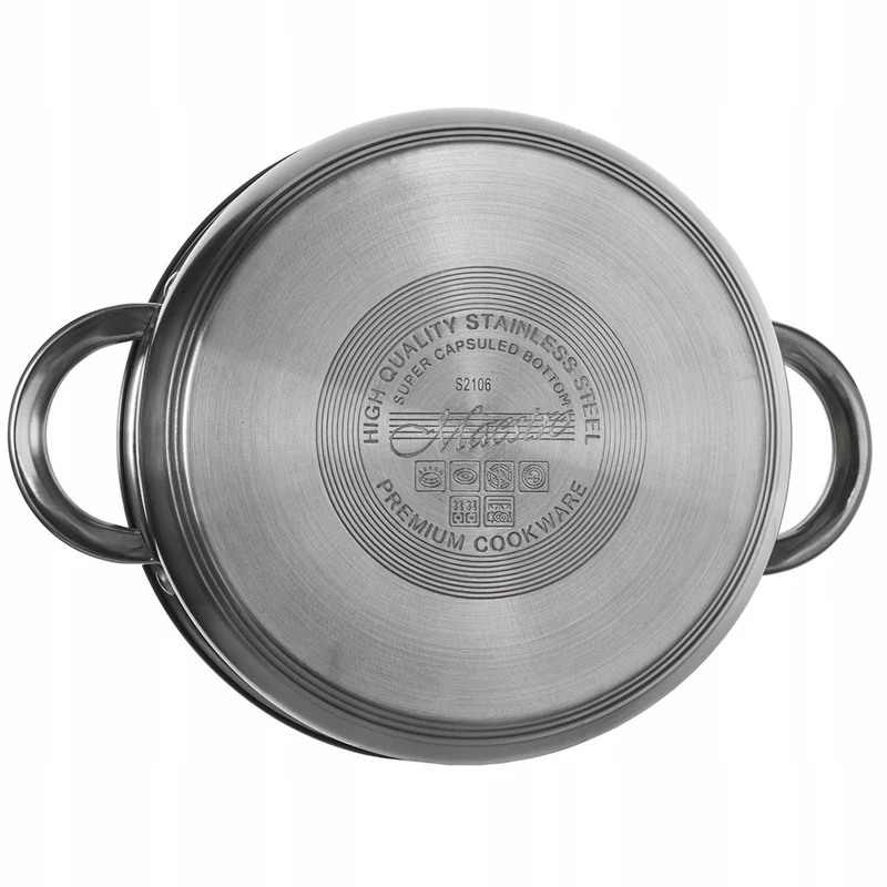 Maestro 9 el. pot set. 1.5L, 2L, 3L, 5L, stainless steel, dishwasher safe, suitable for all types of stoves, hot pot stand, MR-2021