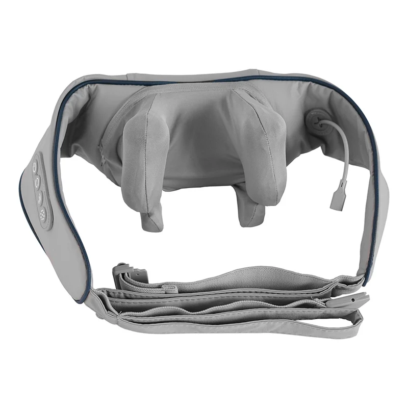 Shoulder and neck massager. Shiatsu, 5D imitation hands, 6 massage heads, 3 modes, 3 speeds, Cordless, USB-C charging port NECK & SHOULDERS MASSAGER