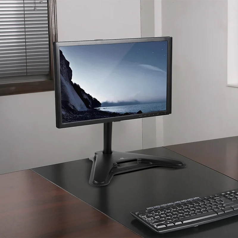 Maclean MC-987 Monitor Mount, Computer Screen Holder, Freestanding, Max VESA 100x100, 13-27", 8kg