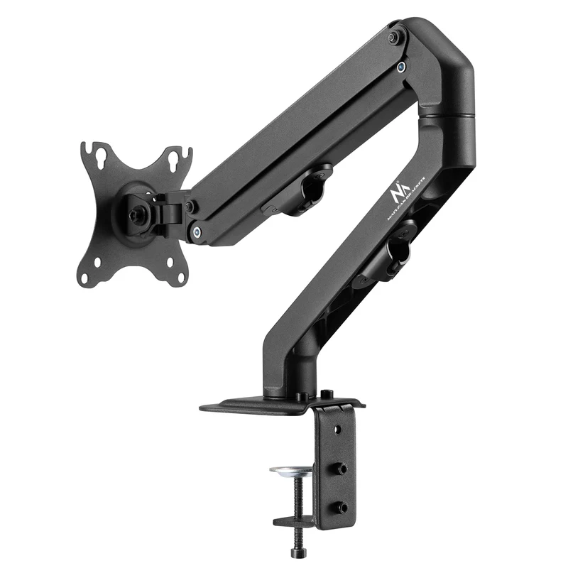 Maclean universal monitor desk mount, mechanical spring 17"-27" 7kg, VESA 75x75,100x100, MC-906