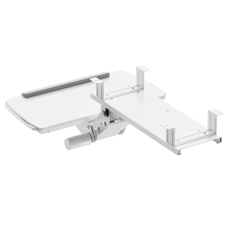 Maclean under-desk keyboard holder, adjustable, max. 5kg, white, MC-156 W